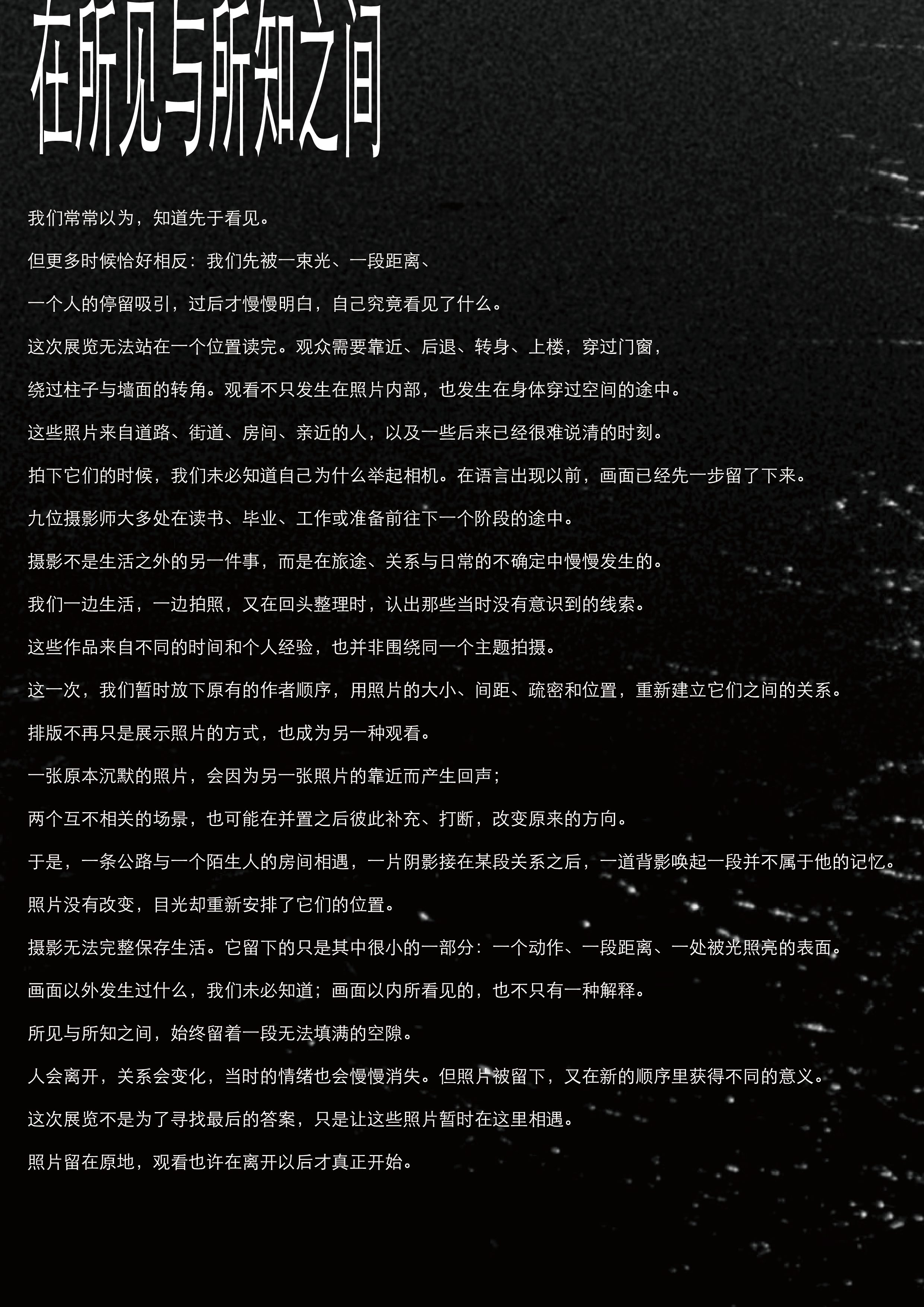 Exhibition text poster / Chinese
